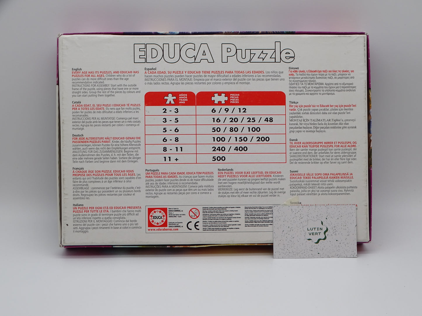 2 Puzzles « Disney Princess » d'occasion EDUCA - Dès 3 ans | Ref 13067