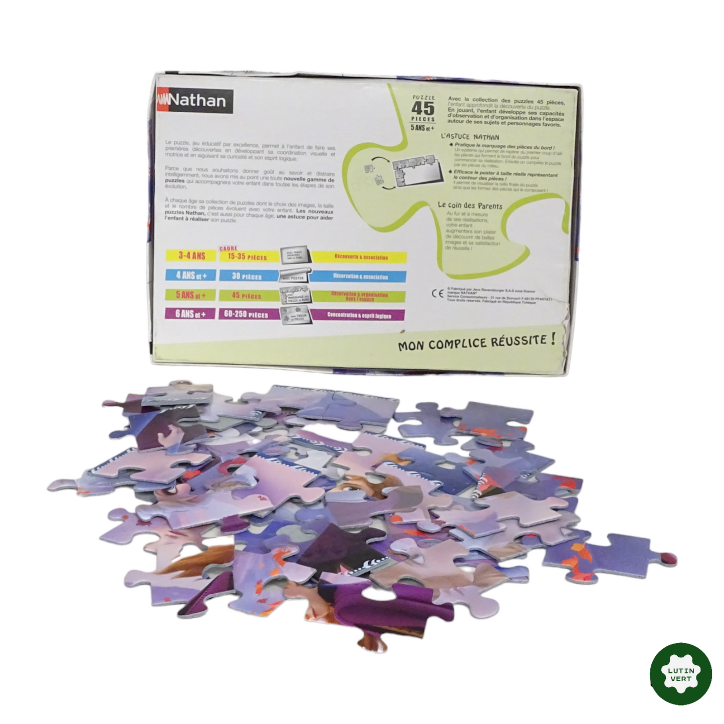 Puzzle Reines des Neiges Ofaf d'occasion NATHAN - Dès 6 ans | Lutin Vert