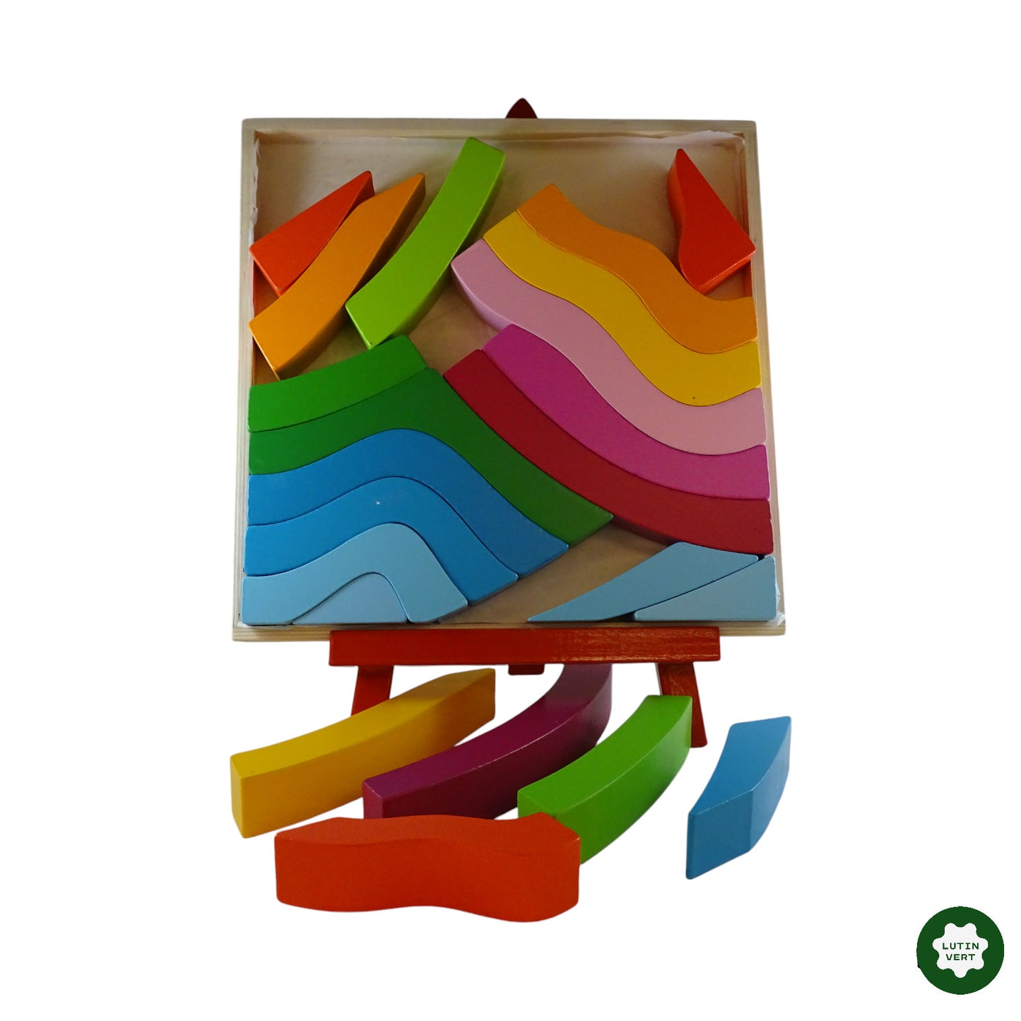 Boite Puzzle Arc en ciel Montessori d'occasion PLAYTIVE - Dès 3 ans | Ref 9116
