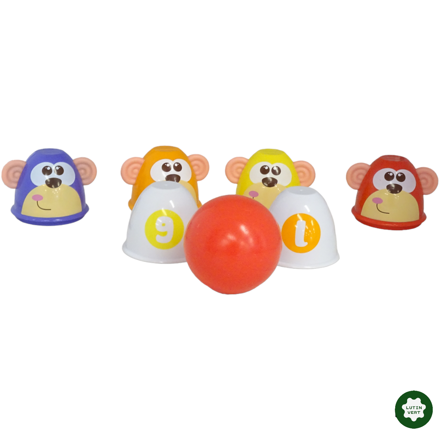 Jeu de quilles singes d'occasion CHICCO - Dès 3 ans | Lutin Vert