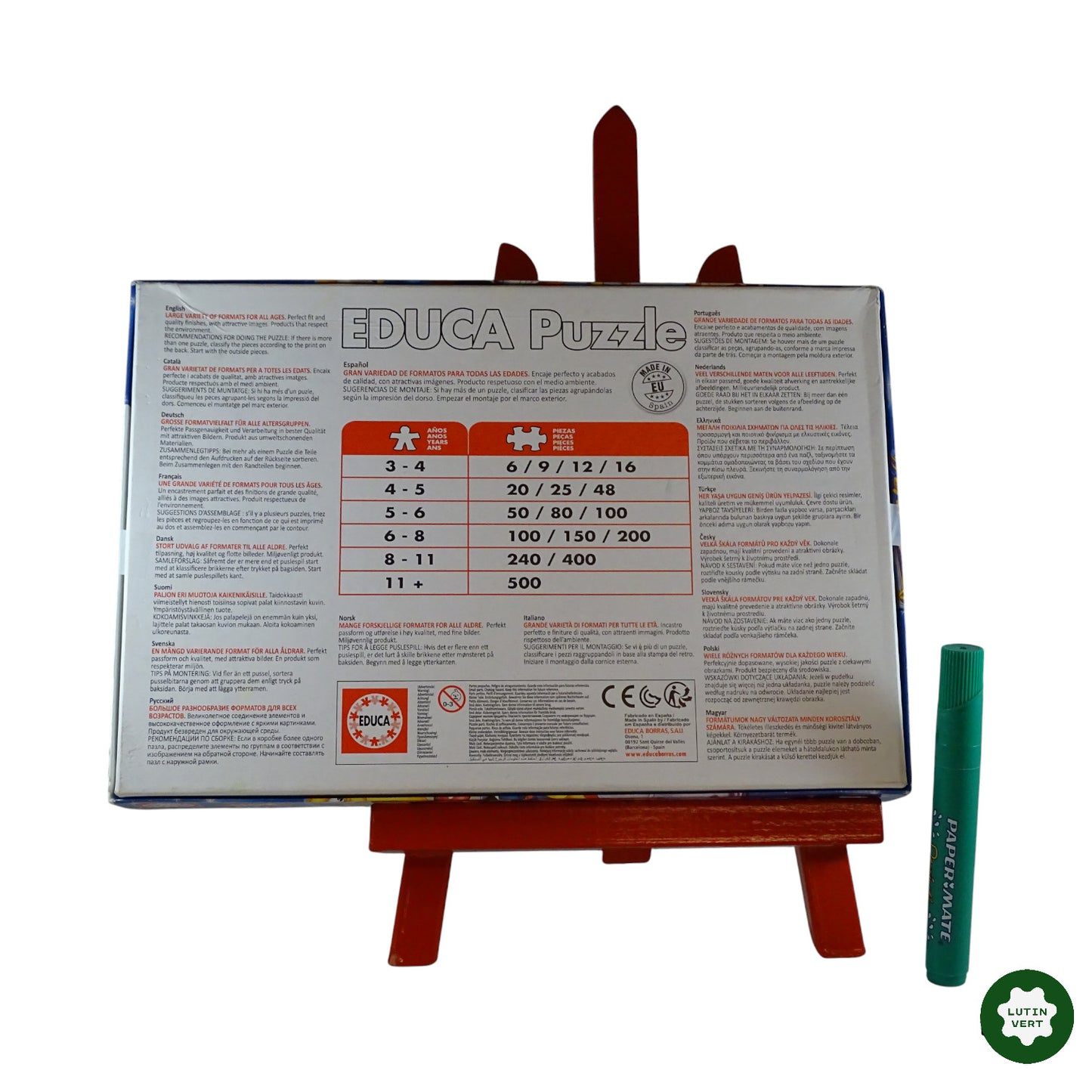 Puzzle Héros Disney 200 pcs d'occasion Educa - Dès 8 ans | Ref 9139