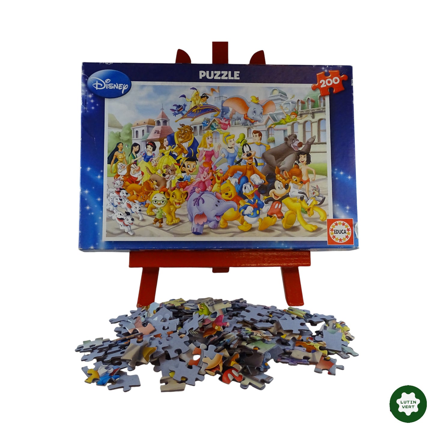 Puzzle Héros Disney 200 pcs d'occasion Educa - Dès 8 ans | Ref 9139