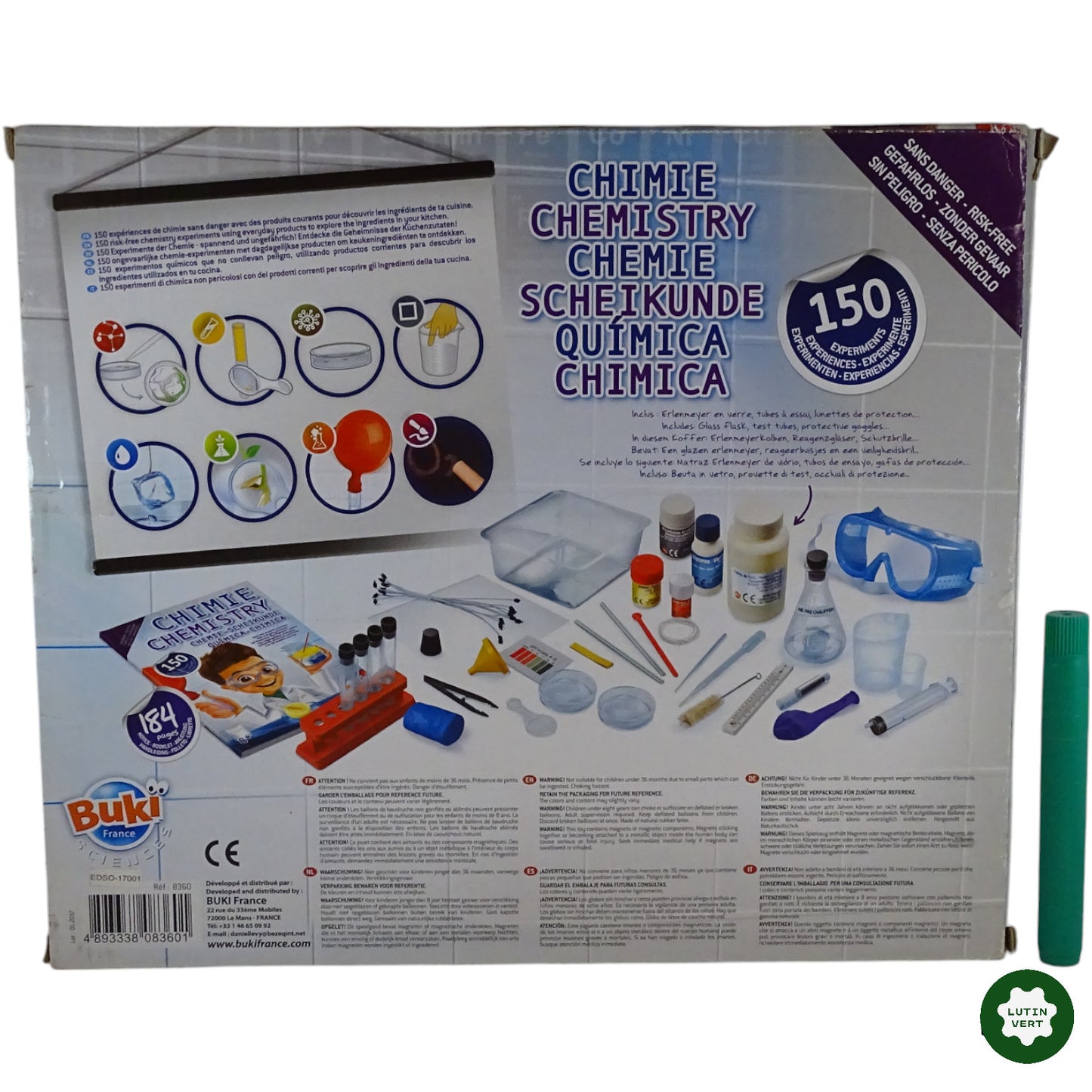 150 Experiences – Chimie Chemistry d'occasion BUKI - Dès 8 ans | Ref 9162