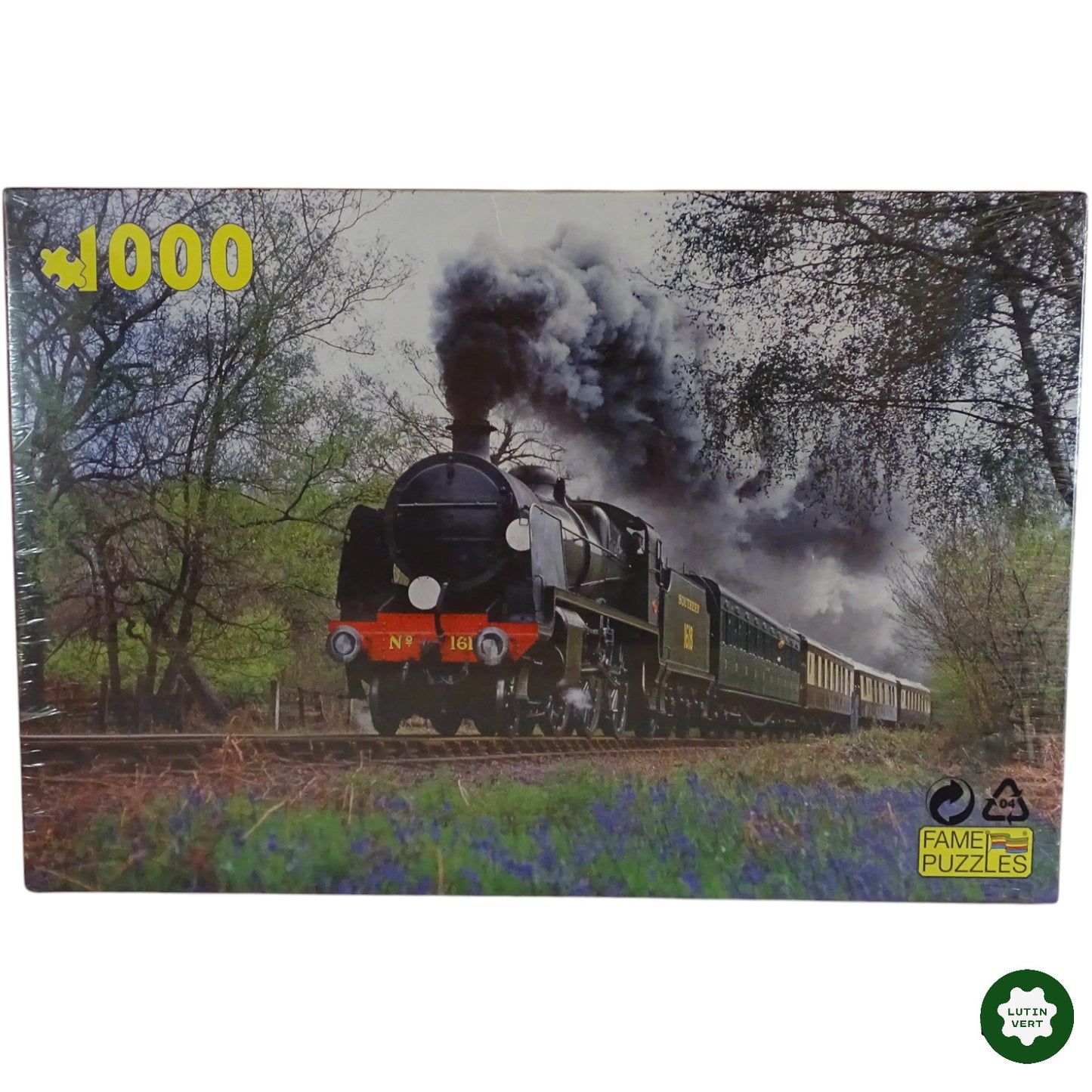 Puzzle Train Ancien 1000 pcs d'occasion FAME PUZZLES - Dès 15 ans | Ref 9160
