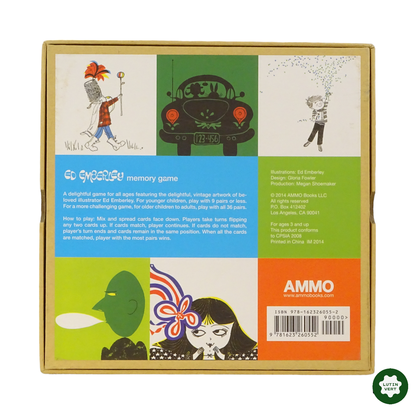 Memory Ed Emberley d'occasion AMMO - Dès 3 ans | Lutin Vert