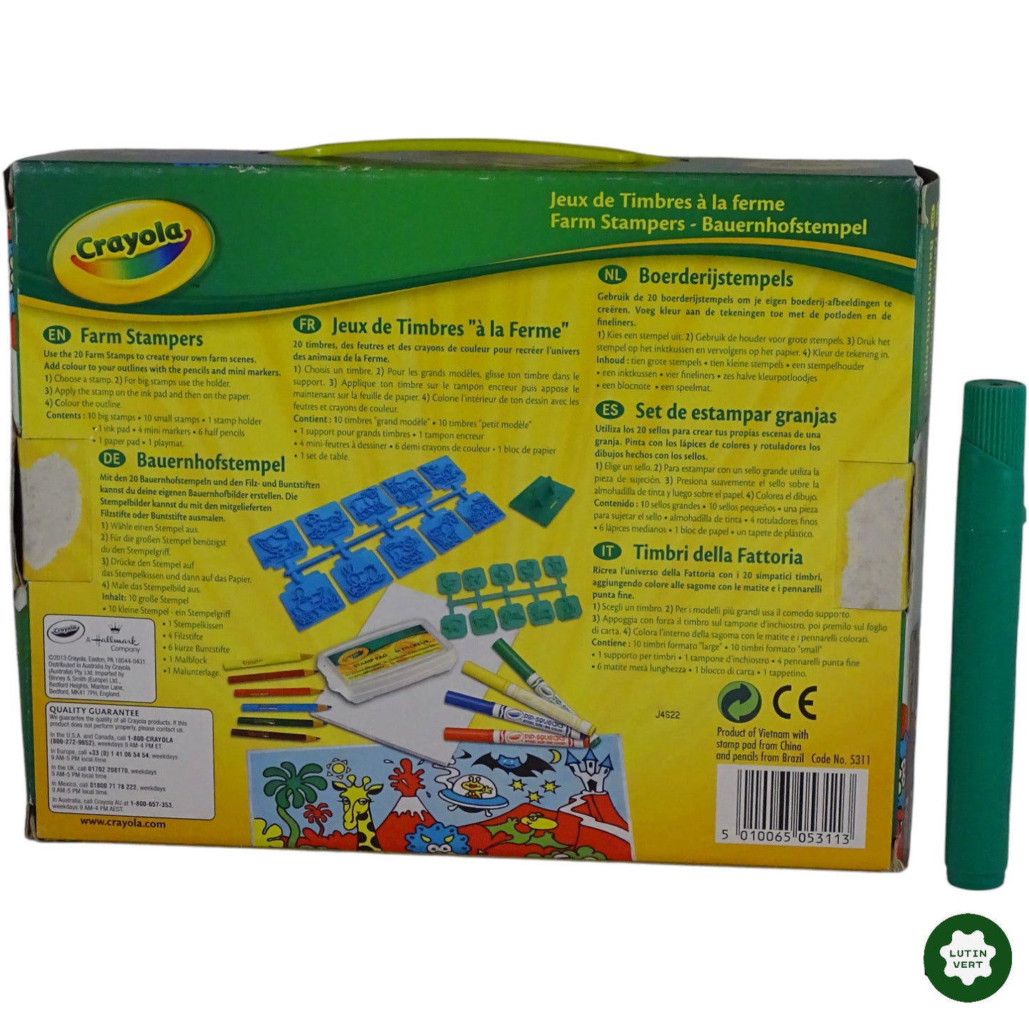 Jeux de Timbres à la ferme d'occasion CRAYOLA - Dès 4 ans | Ref 9222