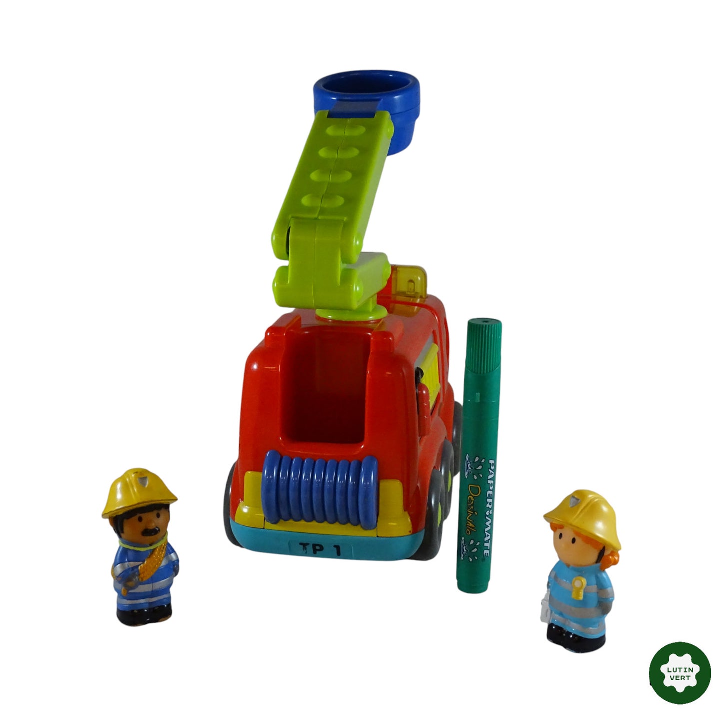 Camion de Pompier + Deux personnages d'occasion OXYBUL - Dès 3 ans | Ref 9229