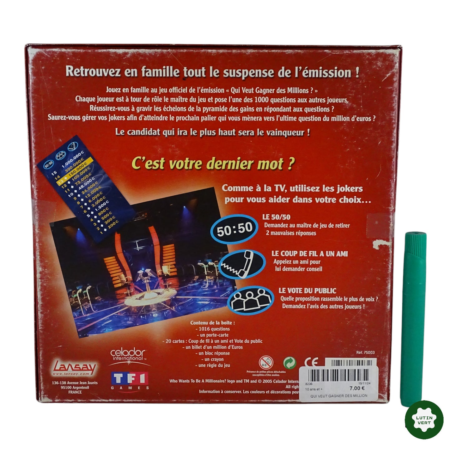 Qui veut gagner des millions – Edition Famille d'occasion LANSAY - Dès 10 ans | Ref 8236