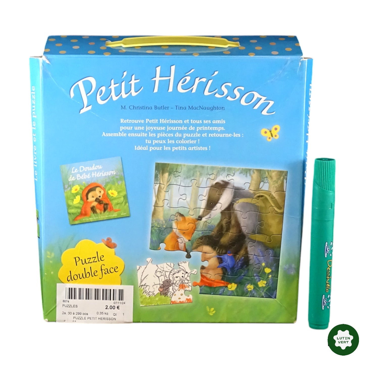 Puzzle Petit Hérisson d'occasion  - Dès 3 ans | Ref 8074