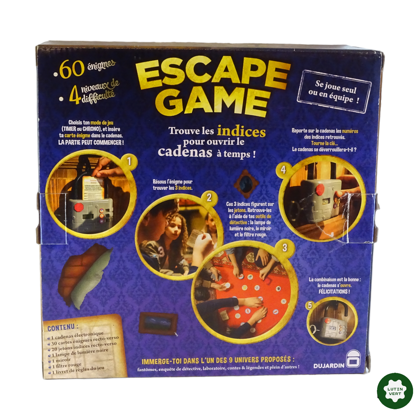Escape Game Le Cadenas Electronique d'occasion DUJARDIN - Dès 8 ans | Lutin Vert REF 11190