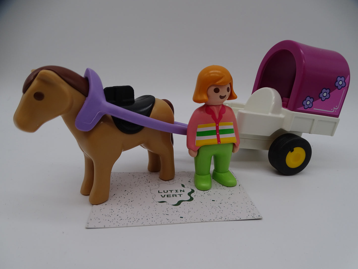 Playmobil 1 2 3 « Carriole avec cheval » 9390 d'occasion PLAYMOBIL - Dès 1 an | Ref 13344