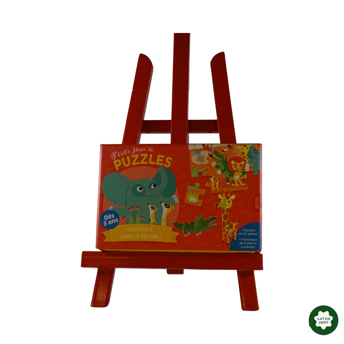 P’tits jeux de Puzzles – La Savane d'occasion AUZOU - Dès 3 ans | Ref 9289