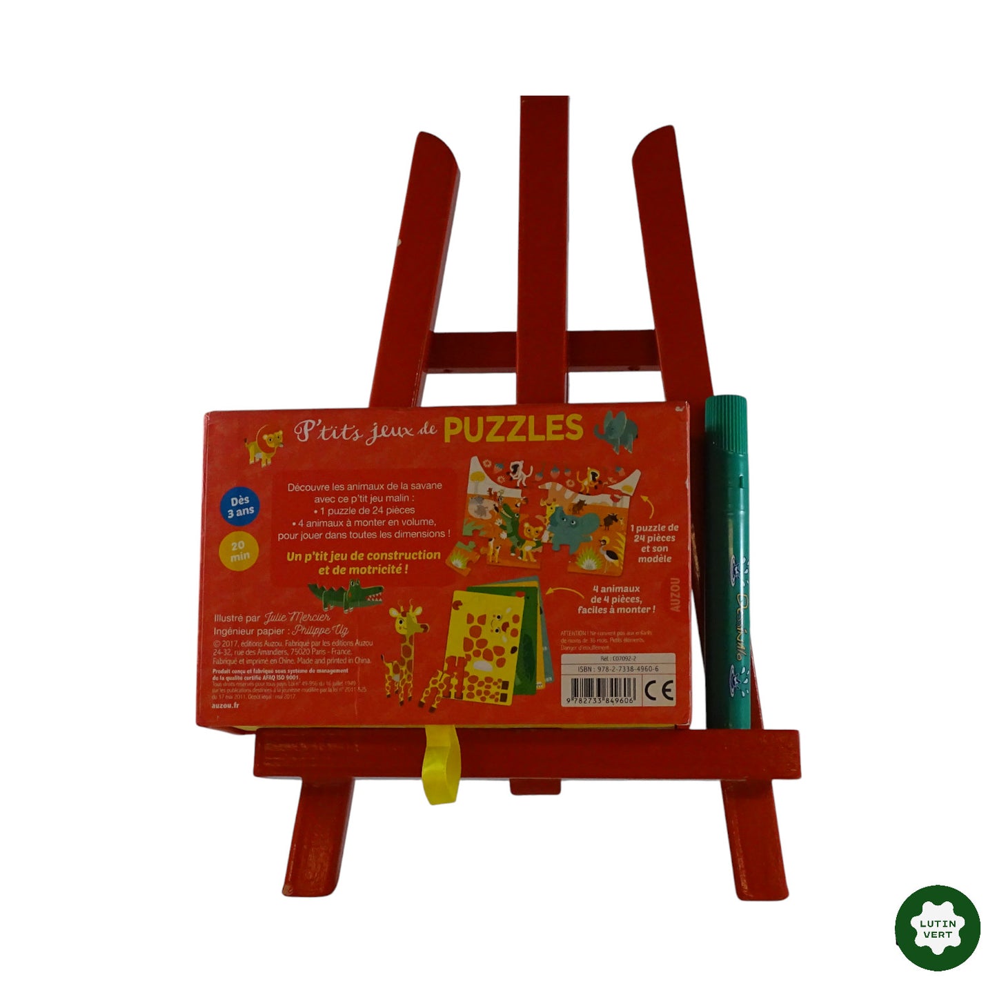 P’tits jeux de Puzzles – La Savane d'occasion AUZOU - Dès 3 ans | Ref 9289