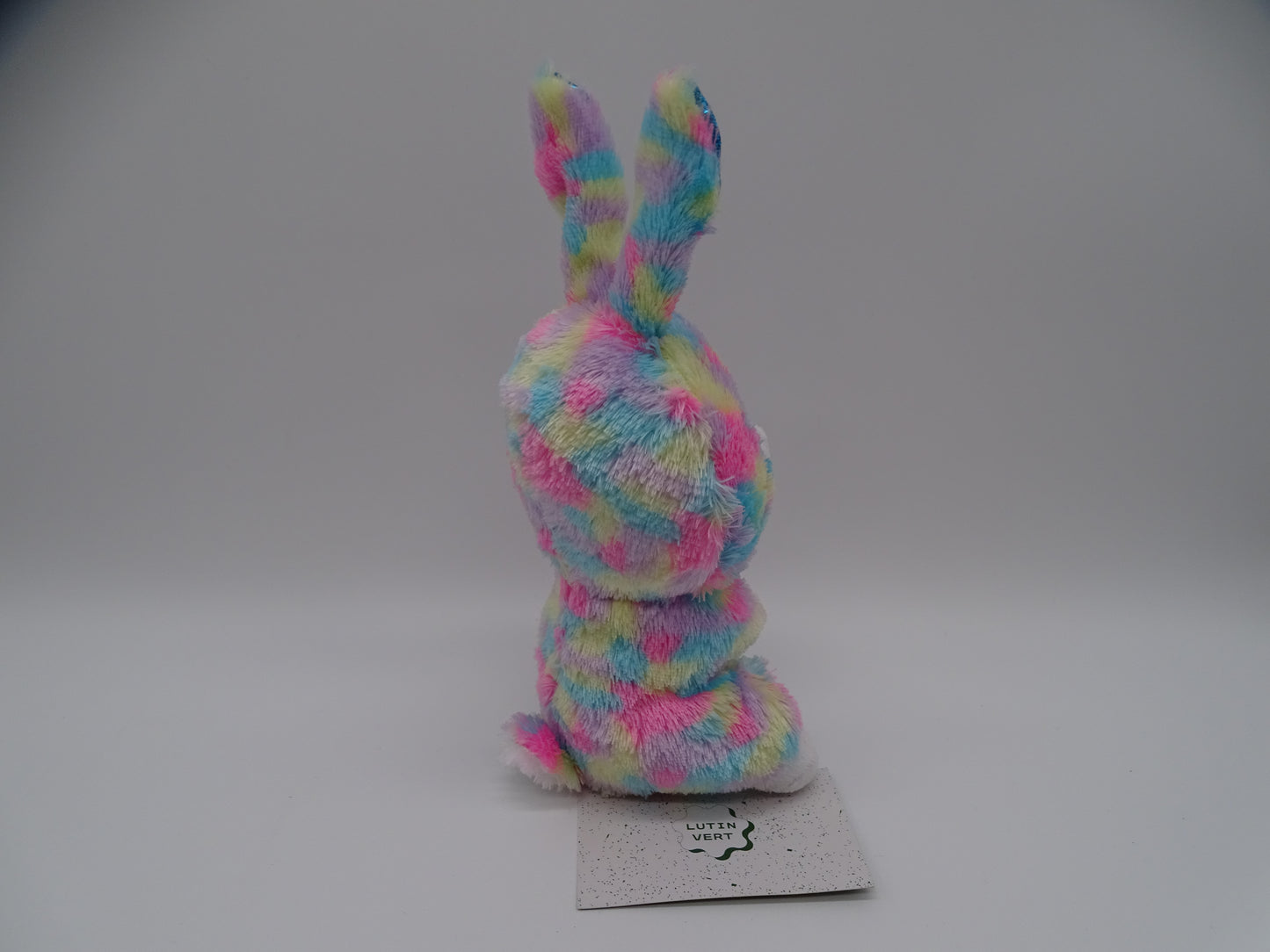 Peluche lapin multicolore d'occasion TY - Dès 3 ans | Lutin vert Ref 13382