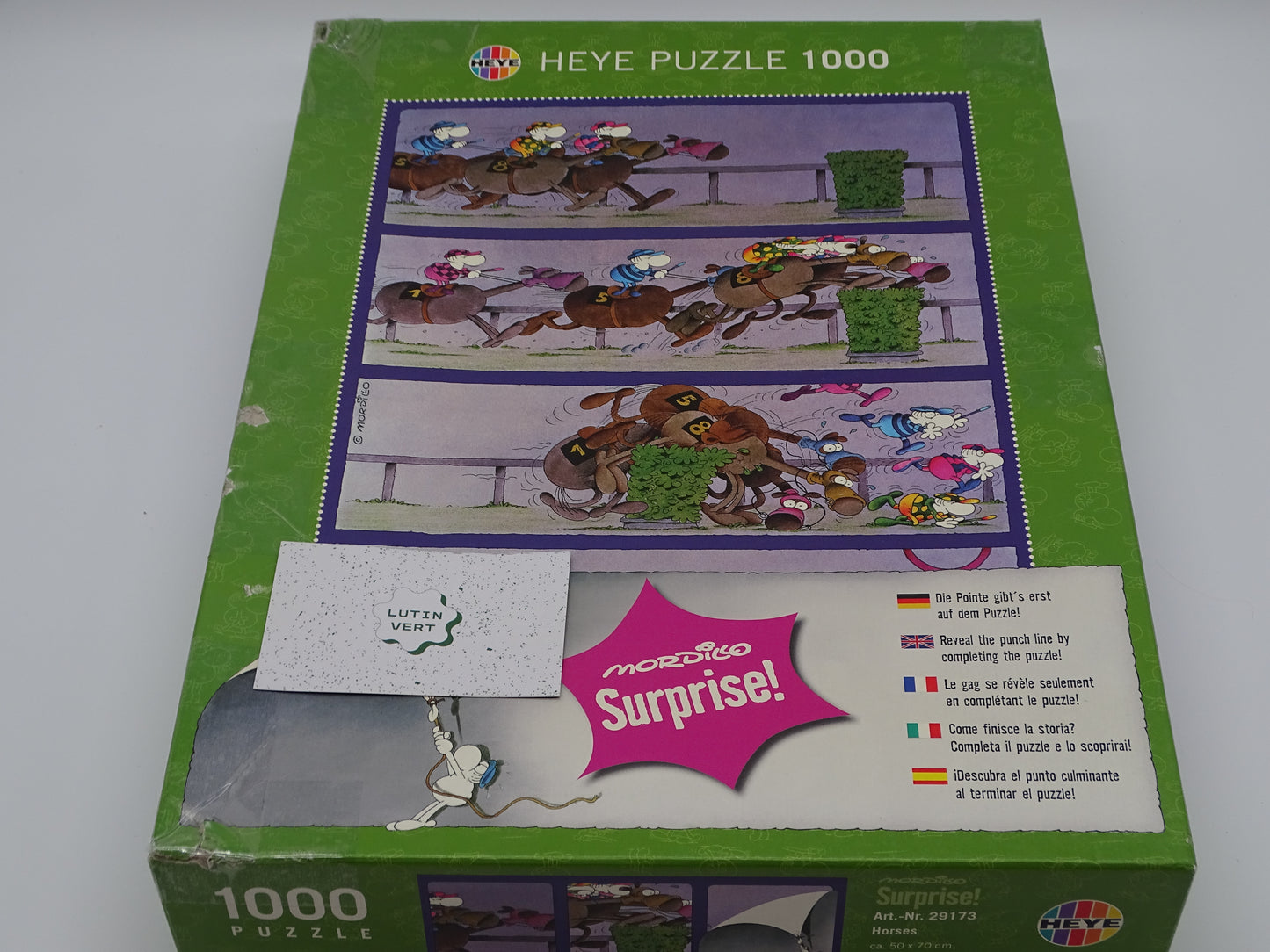 Puzzle Mordillo surprise ! d'occasion HEYE - Dès 8 ans | Lutin vert Ref 13386