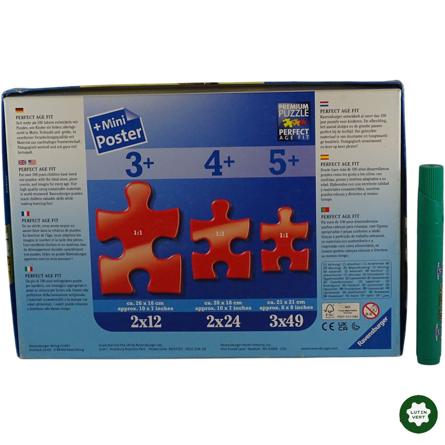 2 Puzzles Paw Patrol d'occasion RAVENSBURGER - Dès 5 ans | Ref 9329