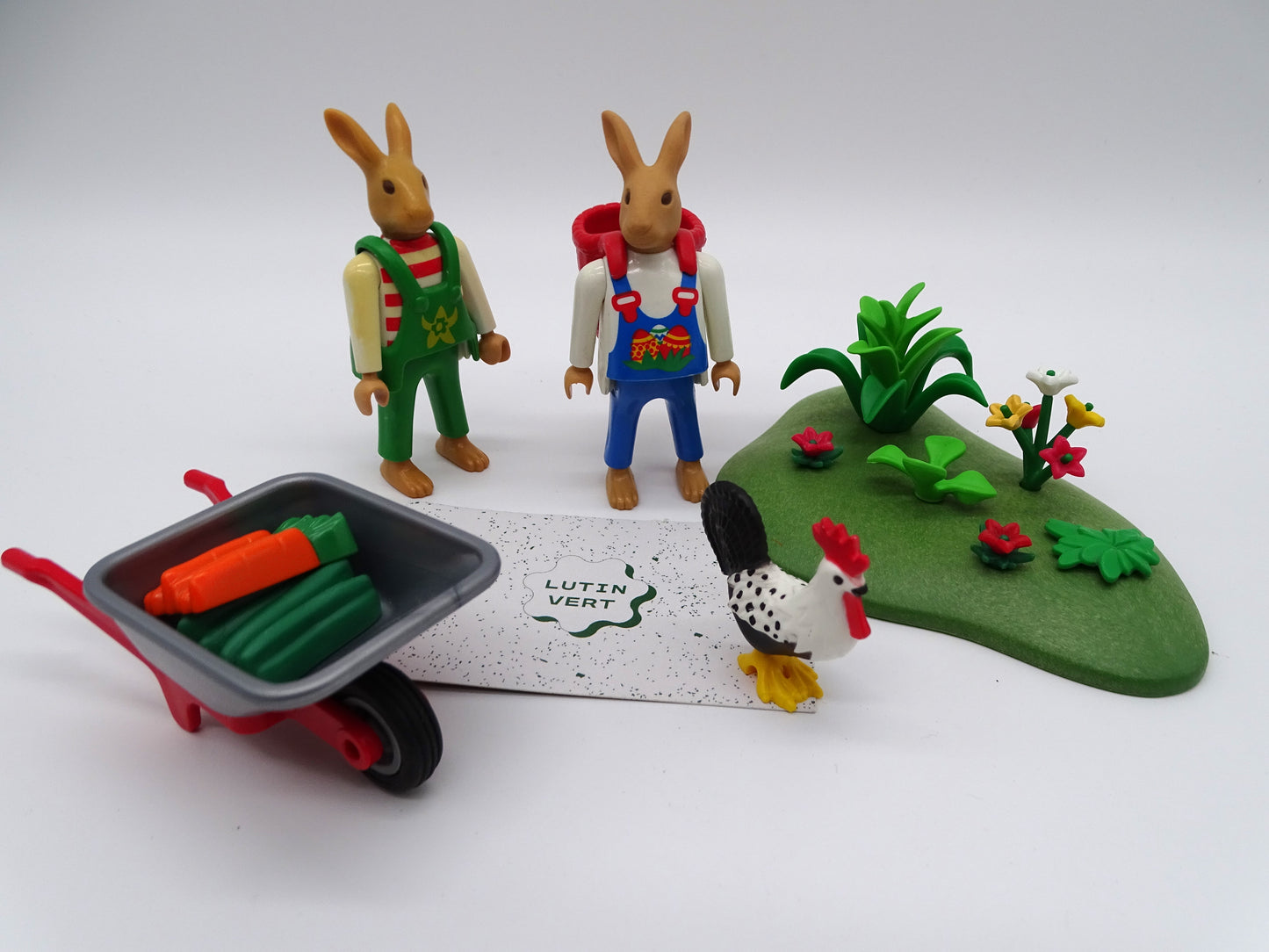 Playmobil pièce unique « Les Lapins jardiniers » d'occasion PLAYMOBIL - Dès 4 ans | Ref 13414