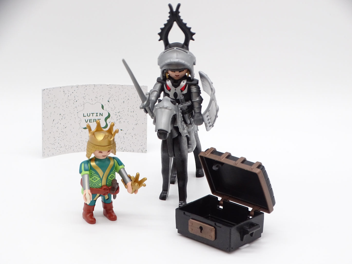 Playmobil pièce unique « Chevalier et son laquais » d'occasion PLAYMOBIL - Dès 4 ans | Ref 13455