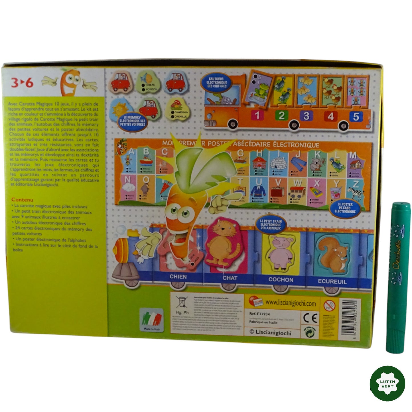 Carotte Magique – Laboratoire 10 Jeux d'occasion LISCIANI GIOCHI - Dès 3 ans | Ref 9385