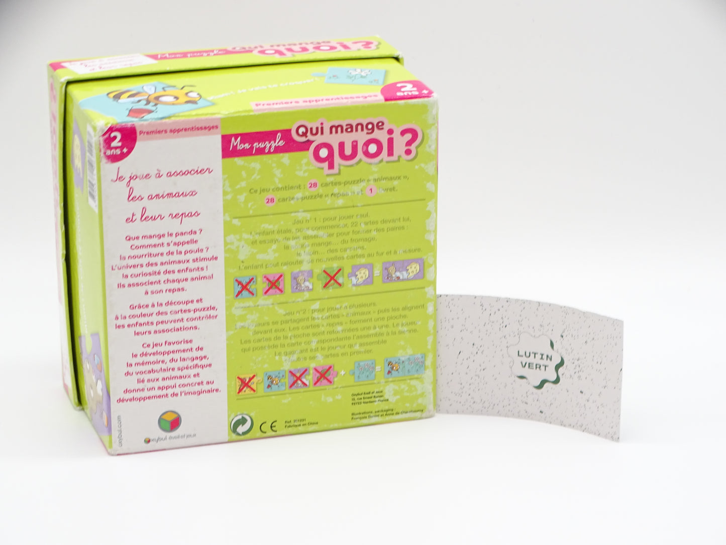 Mon Puzzle « Qui mange quoi? » d'occasion OXYBUL - Dès 2 ans | Ref 13474