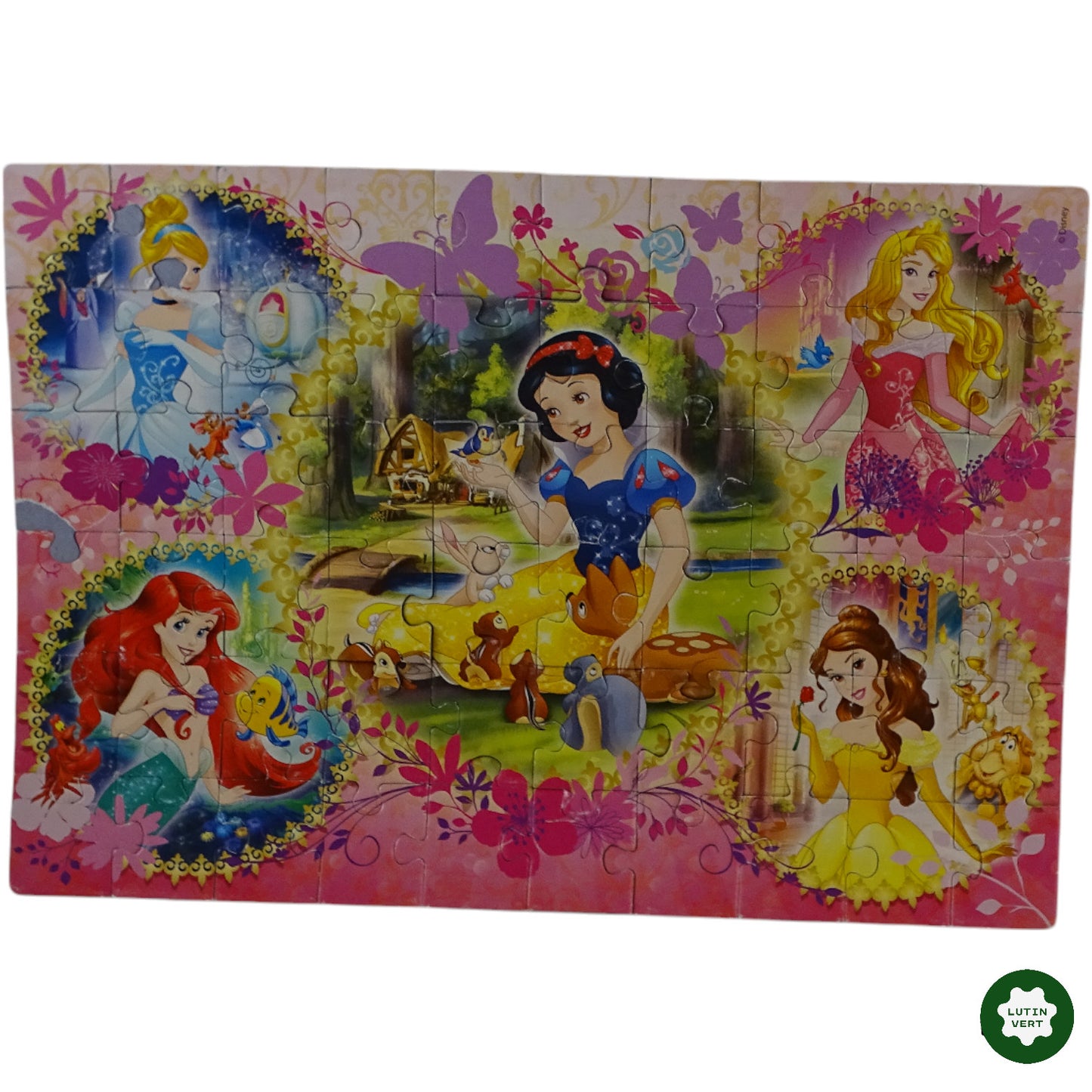 2 Puzzle Princesses Disney SuperColor d'occasion CLEMENTONI - Dès 5 ans | Ref 9426