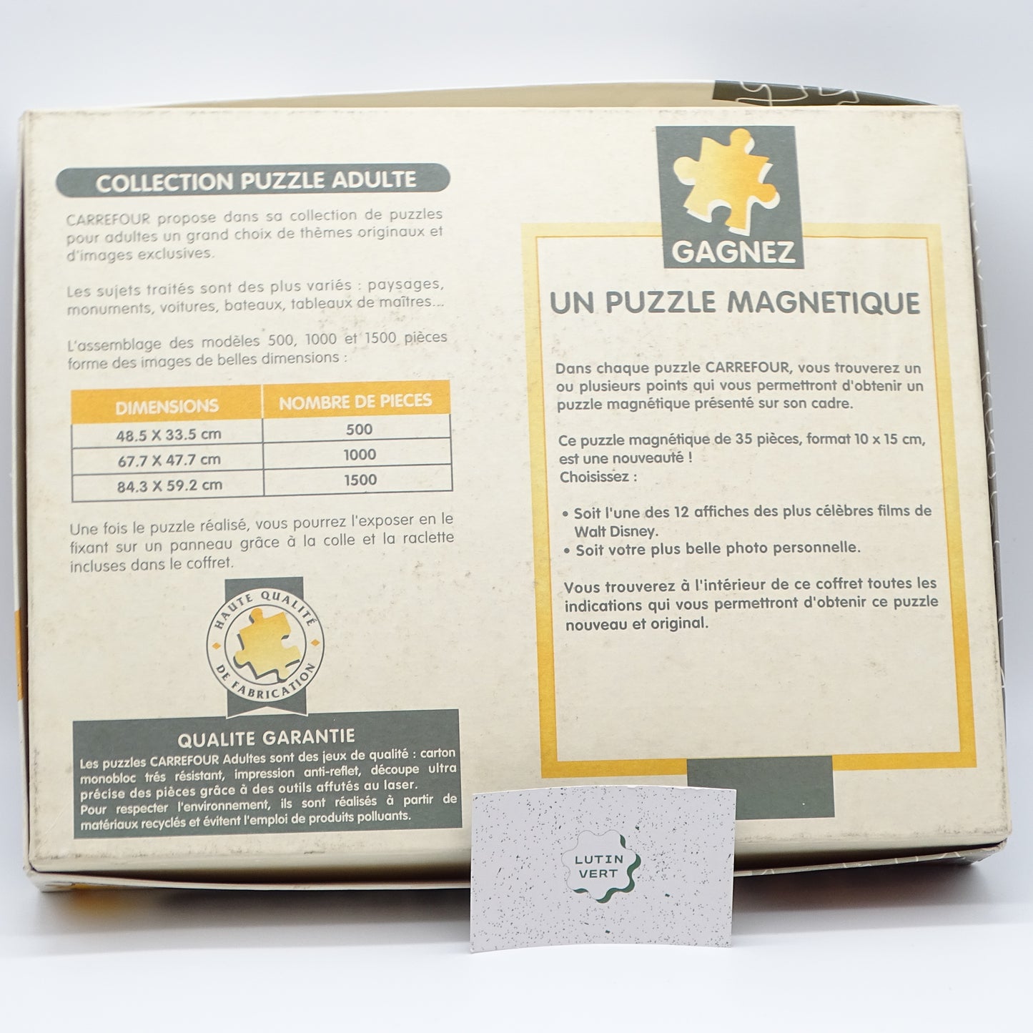 Puzzle 1500 pièces « Le sacre de l’Empereur » d'occasion CARREFOUR - Dès 12 ans | Ref 13532