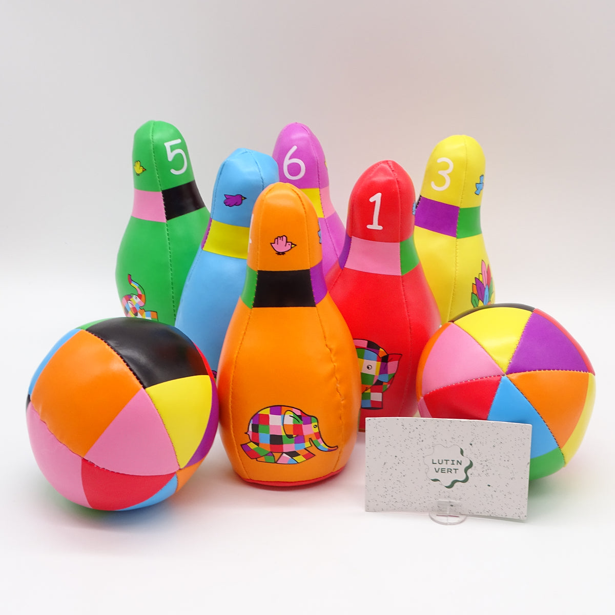 Jeux de quilles Elmer PETIT JOUR - Dès 18 mois | Ref 16183