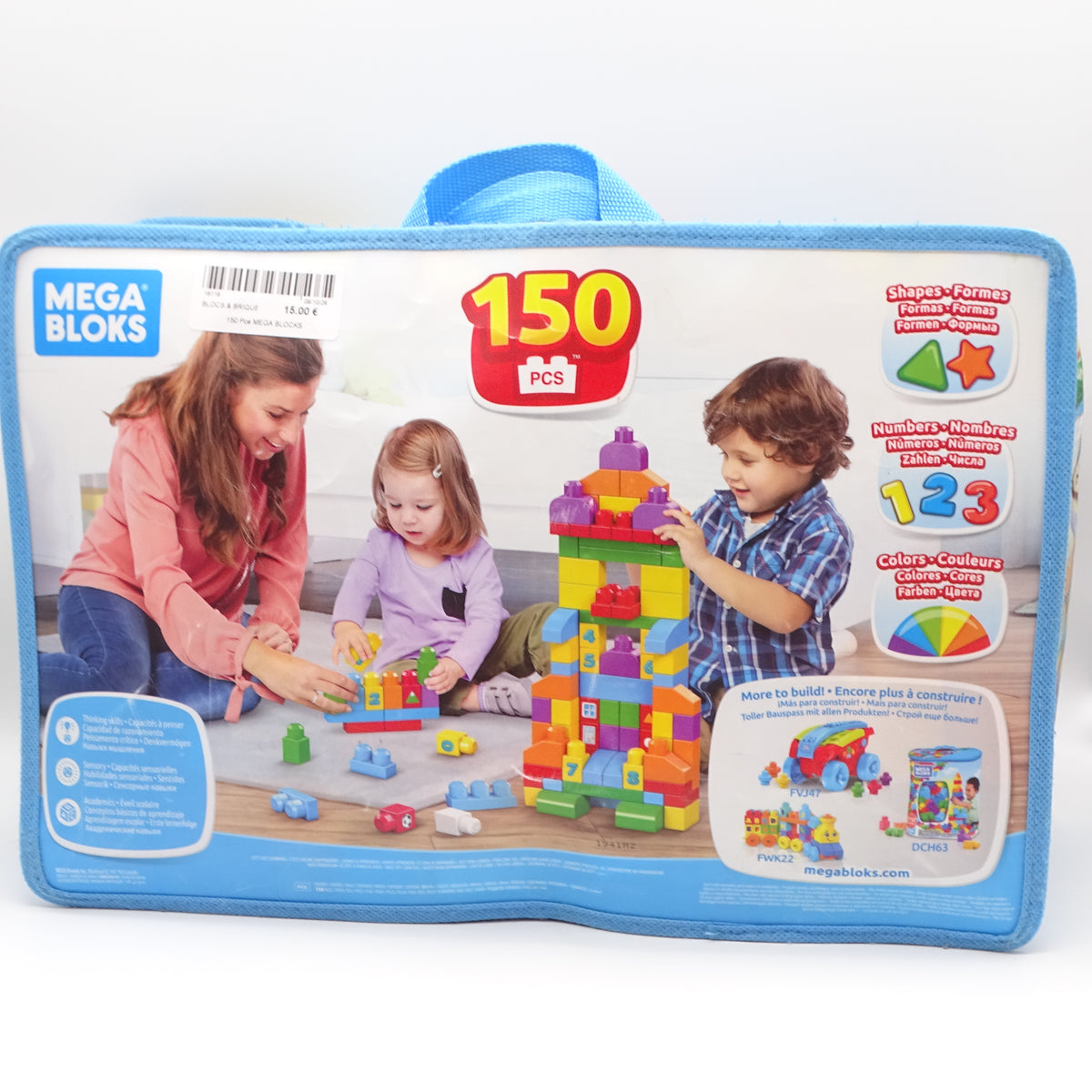 150 Pièces MEGA BLOKS - Dès 1 an | Ref 16116