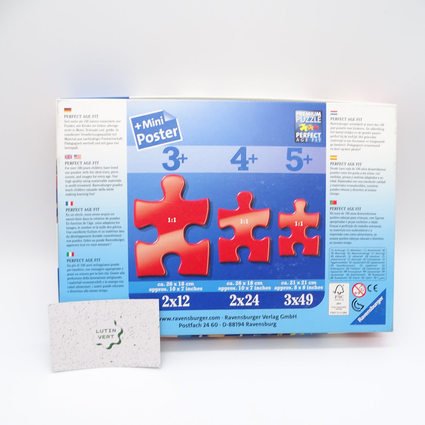 3 puzzles « Fireman Sam » d'occasion RAVENSBURGER - Dès 5 ans | Ref 13574