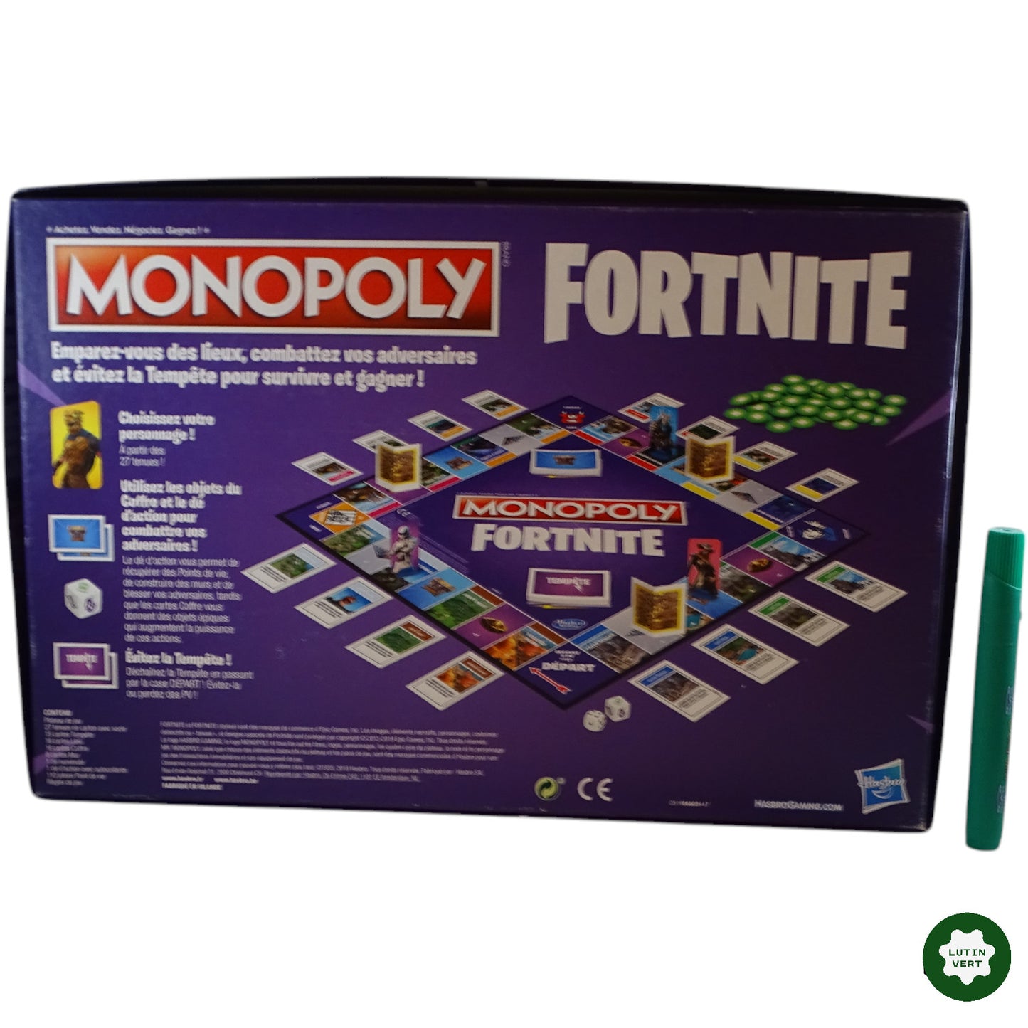 Monopoly Fortnite d'occasion HASBRO - Dès 12 ans | Ref 9473