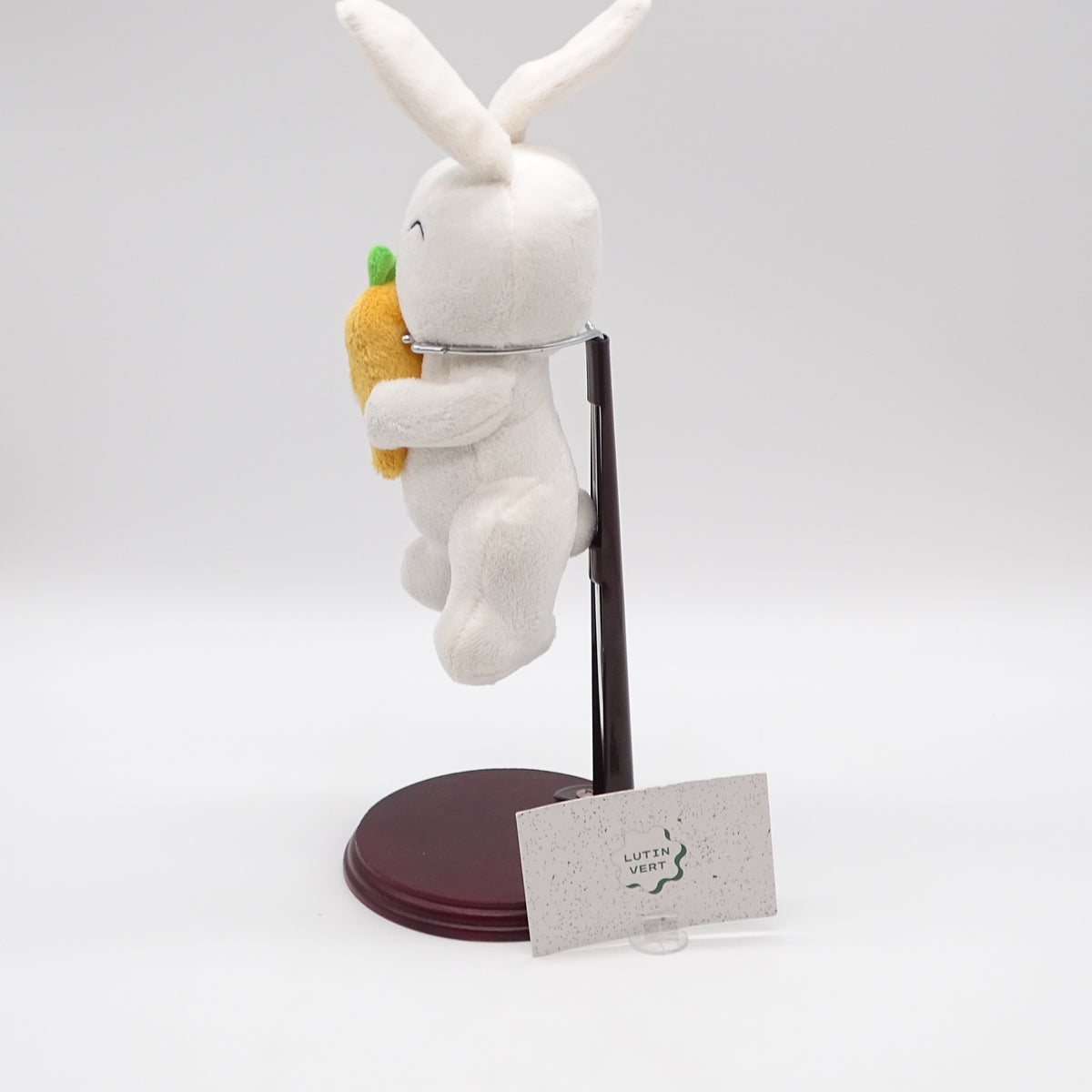 Peluche Lapin Blanc avec sa carotte PRIZEE - Dès 1 an | Ref 16197