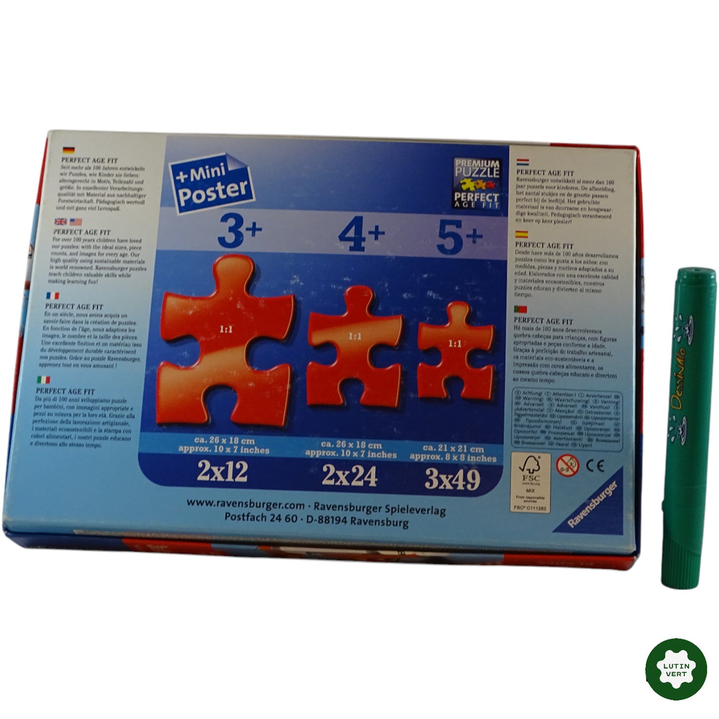 3 Puzzle Dusty Cars 49 pcs d'occasion RAVENSBURGER - Dès 5 ans | Ref 9604