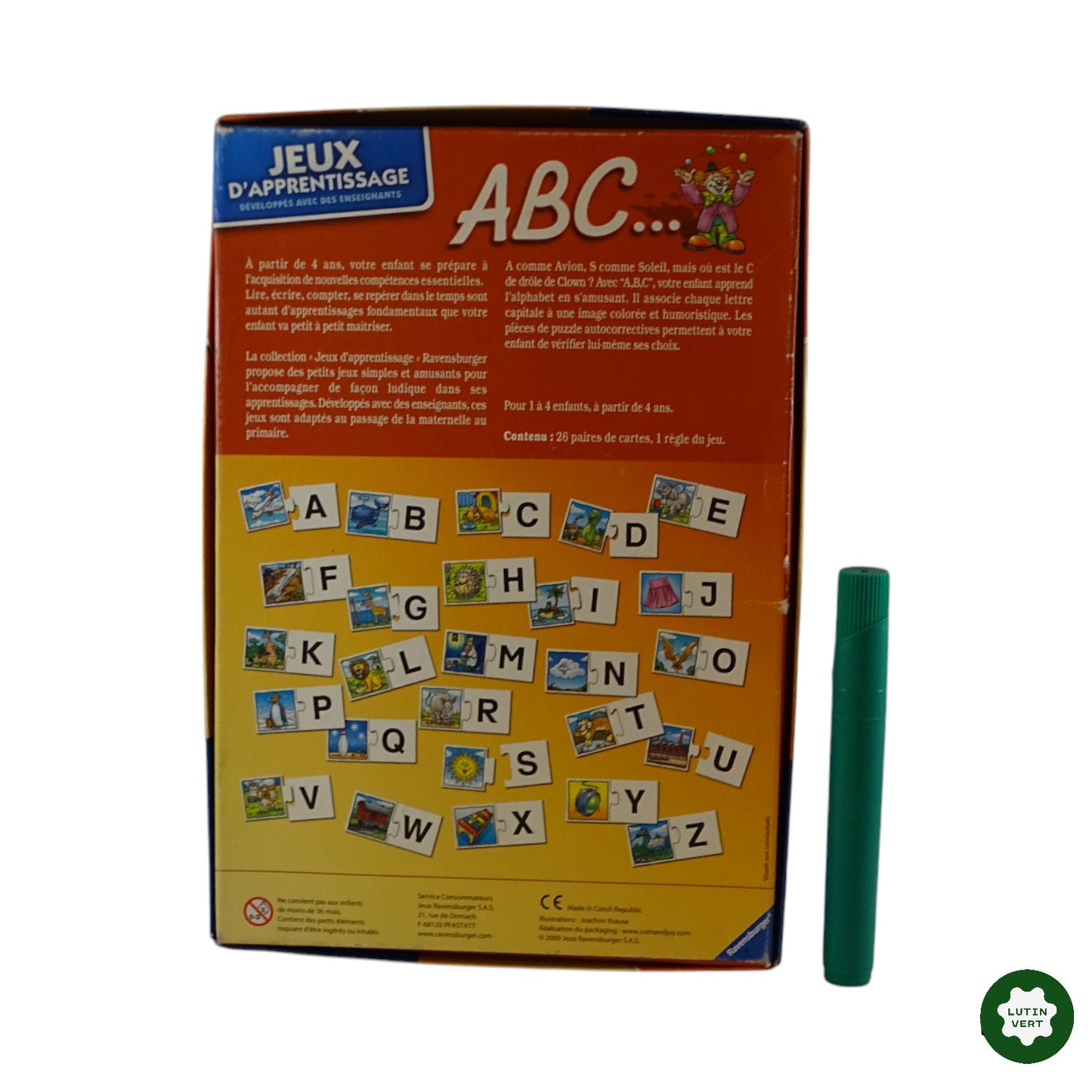 ABC Apprentissage d'occasion RAVENSBURGER - Dès 4 ans | Ref 9547-11035