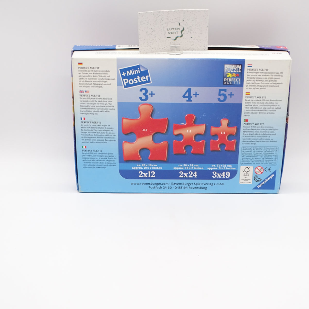 puzzle Paw patrol 3x49 RAVENSBURGER - Dès 5 ans | Ref 16255