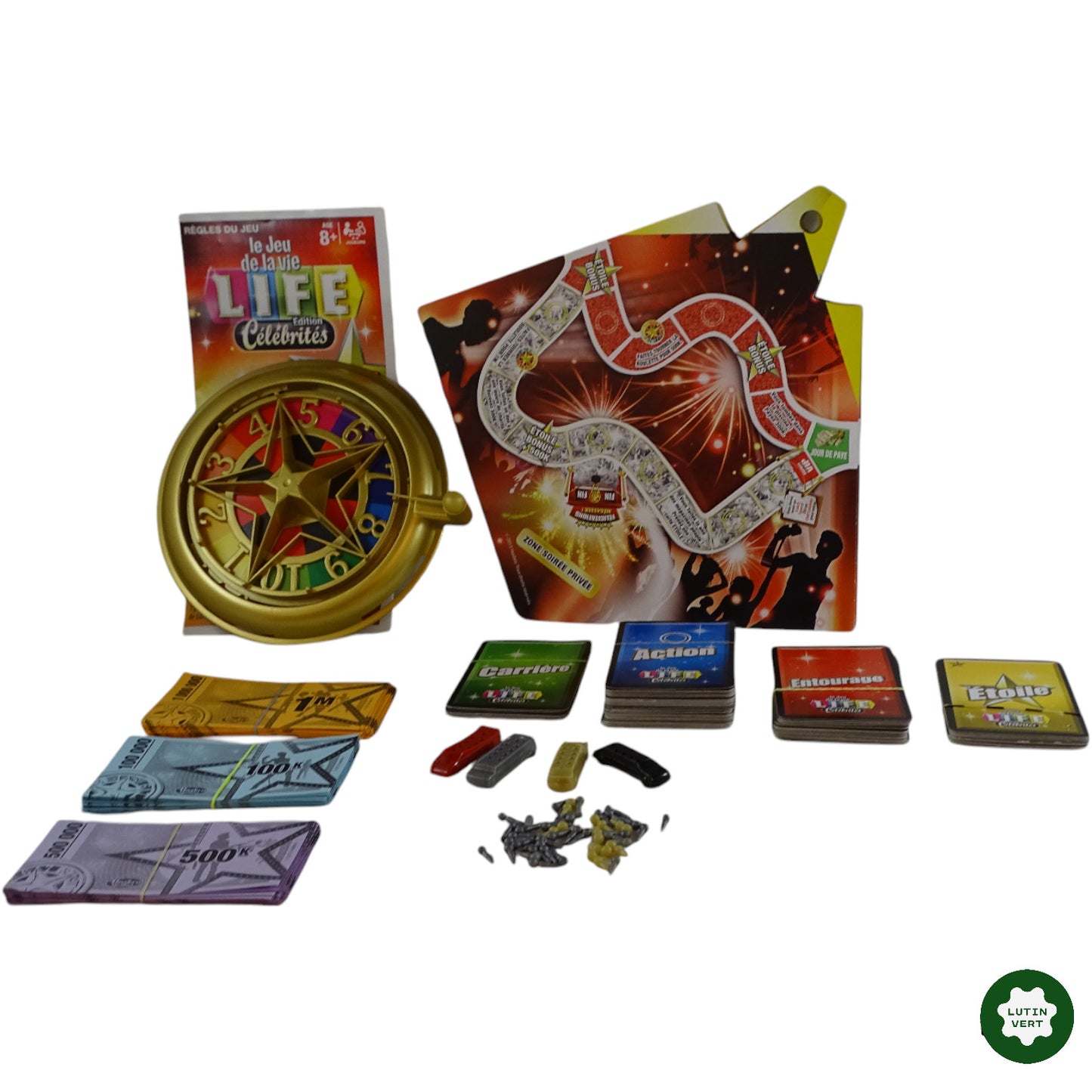 Le Jeu de la Vie – Edition Célébrités d'occasion HASBRO - Dès 8 ans | Ref 9598