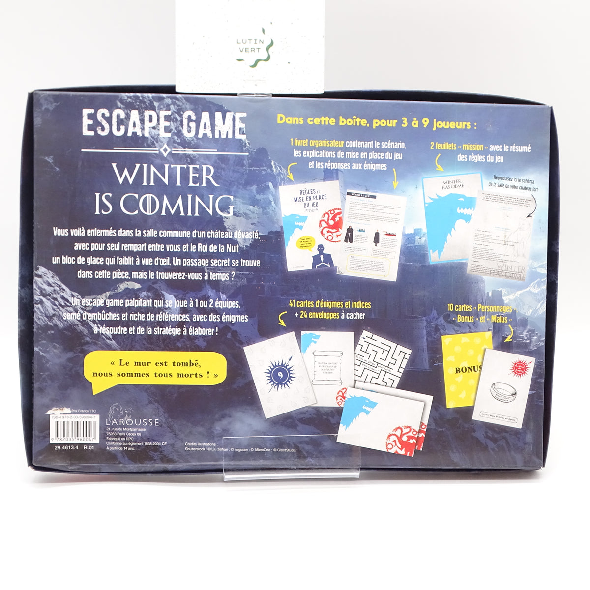 Escape game winter is coming LAROUSSE - Dès 14 ans | Ref 16274