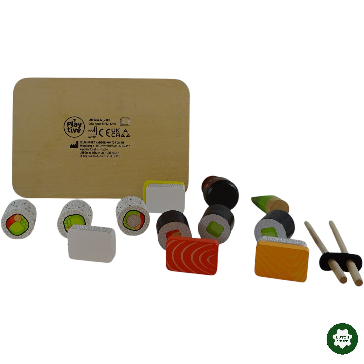 Set de Sushi en bois d'occasion PLAYTIVE - Dès 3 ans | Ref 9715