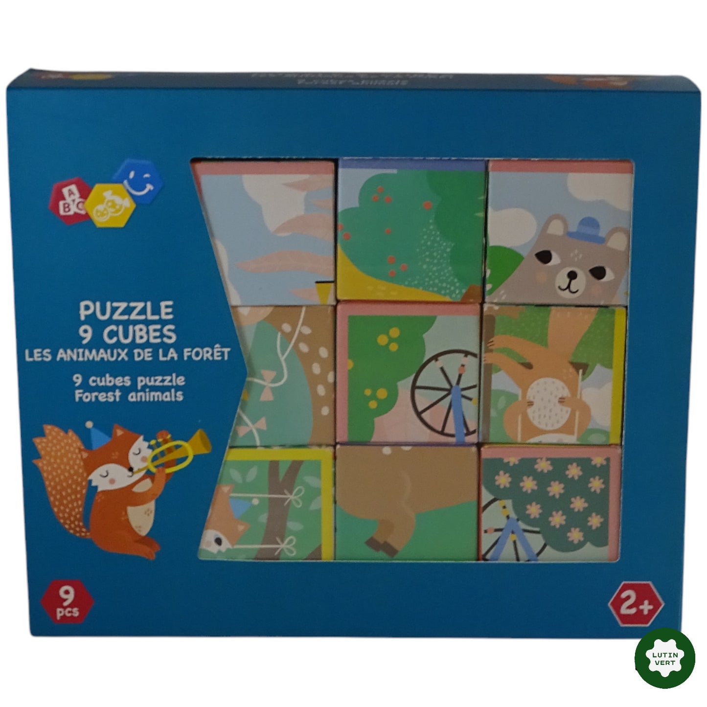 Puzzle 9 cubes – Les animaux de la forêt d'occasion CULTURA - Dès 2 ans | Ref 9819