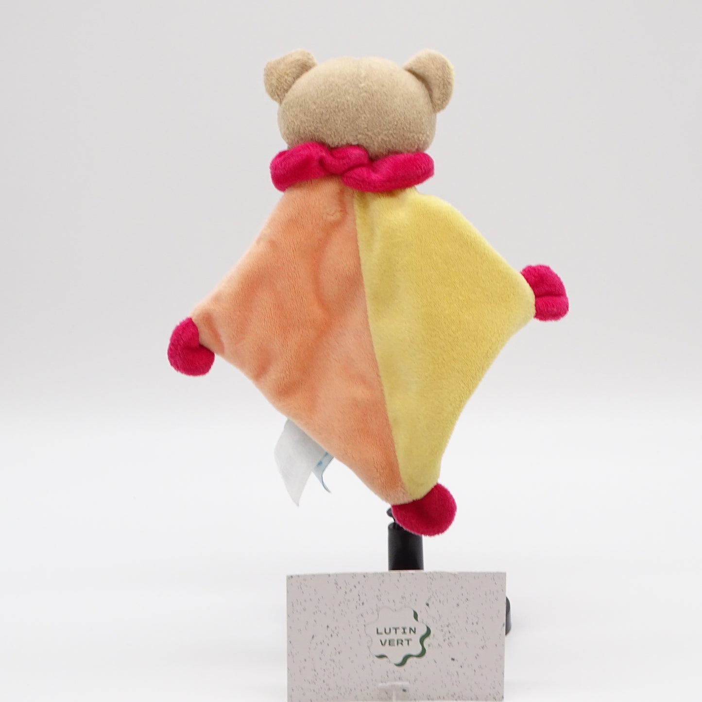 Doudou Ourson attache tétine d'occasion BABYNAT’ - Dès 3 mois | Ref 13741