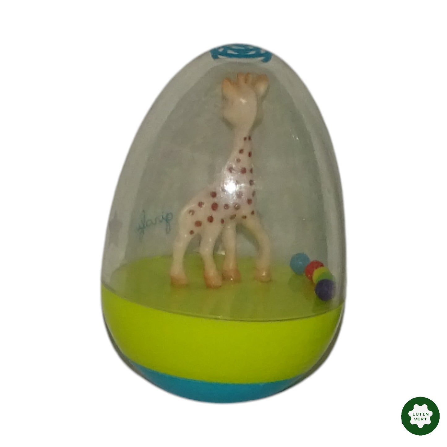 Culbuto Vert et Bleu d'occasion SOPHIE LA GIRAFE - Dès 9 mois | Ref 9830