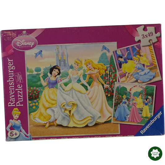 3 Puzzles Disney Princess 49 pcs d'occasion RAVENSBURGER - Dès 5 ans | Ref 9892