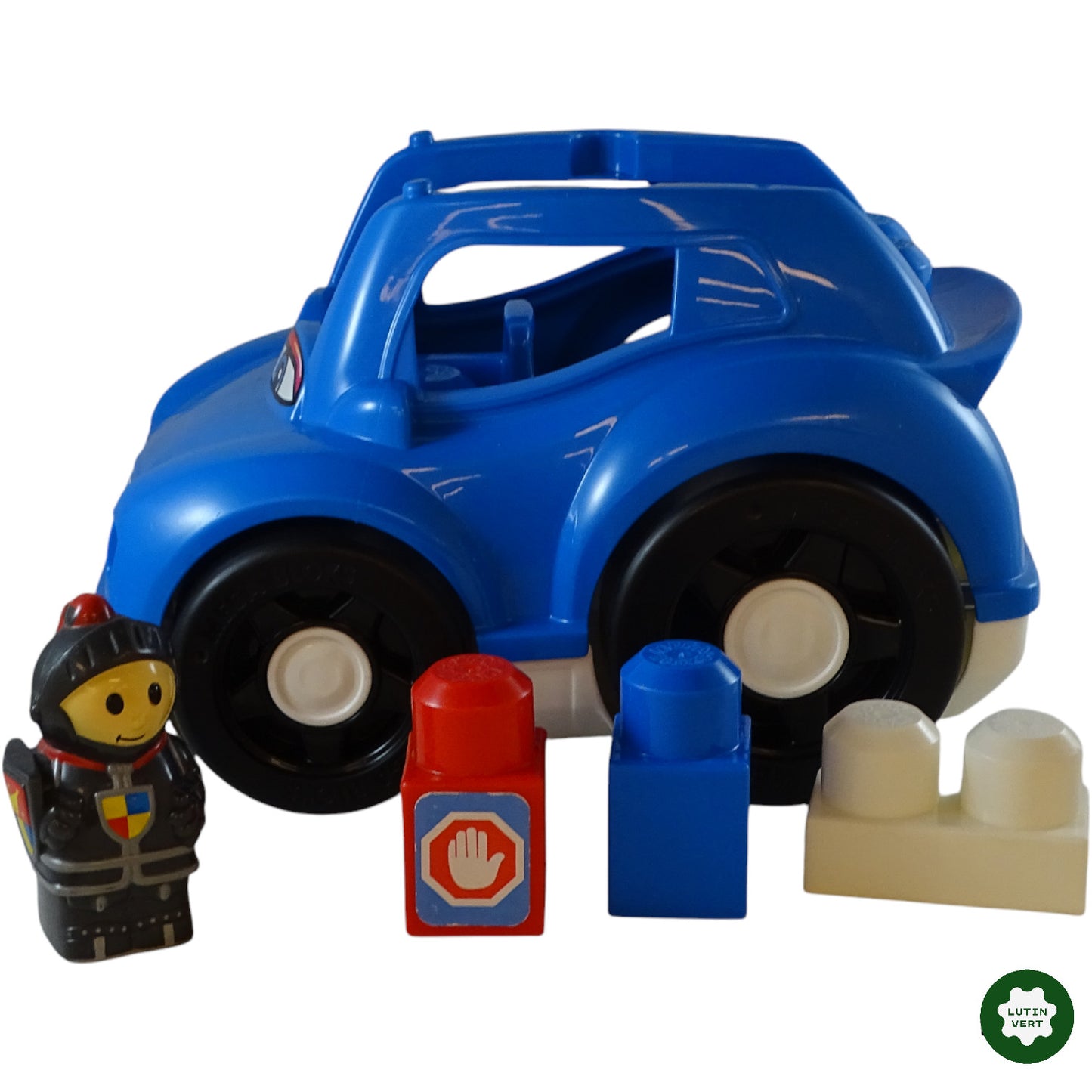 Voiture bleue et personnage d'occasion MEGA BLOCKS - Dès 3 ans | Ref 9759