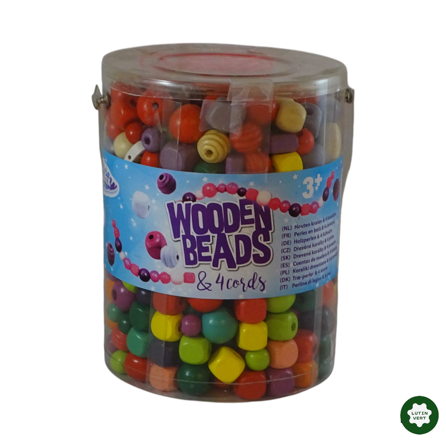 Perles en bois multicolor à enfiler d'occasion GRAFIX - Dès 3 ans | Ref 5910