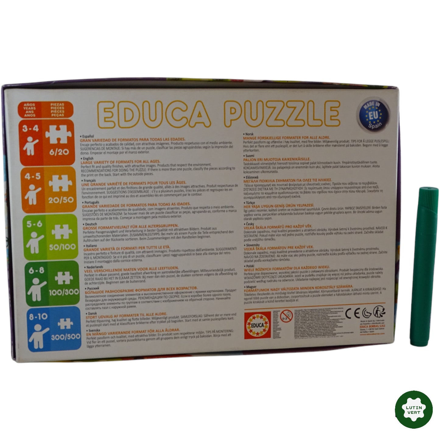 2 puzzles « Licornes et fées ». 20 pièces. d'occasion EDUCA - Dès 6 ans | Ref 9973