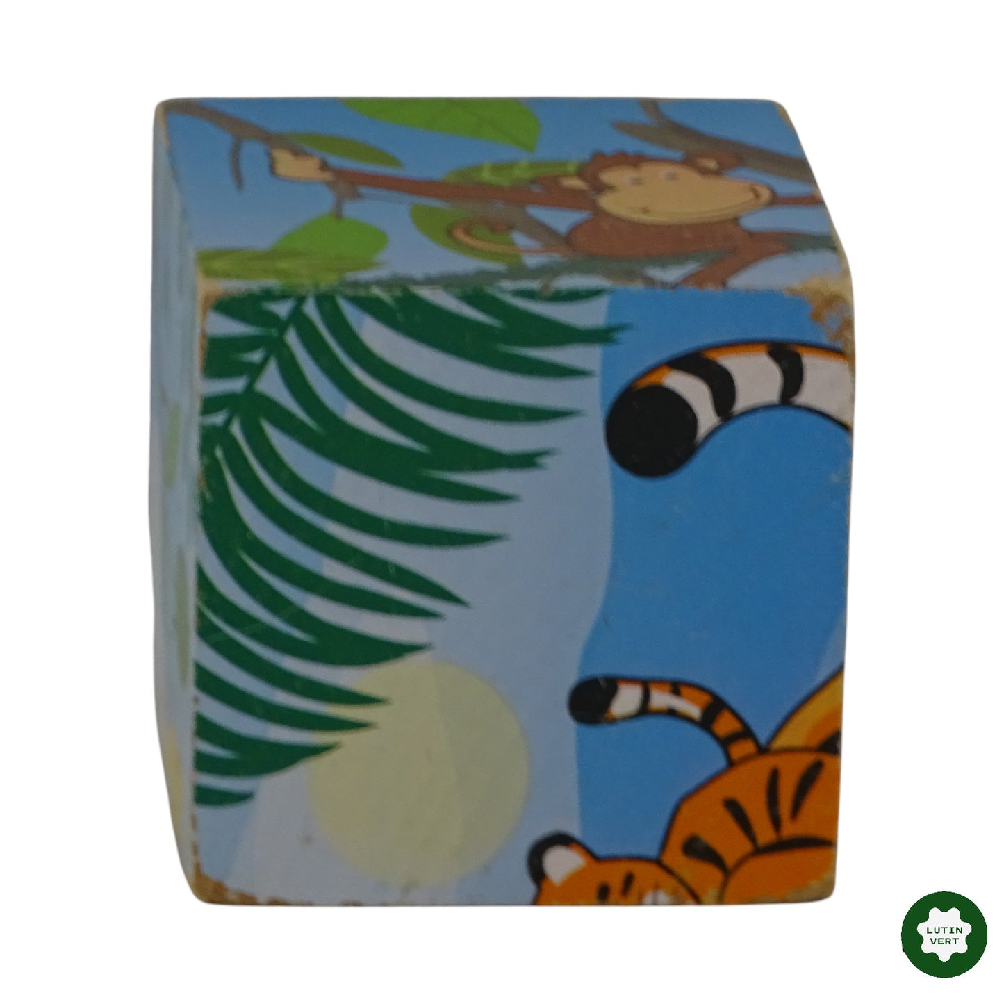 Puzzle à cubes en bois d'occasion TCHIBO - Dès 2 ans | Ref 9988