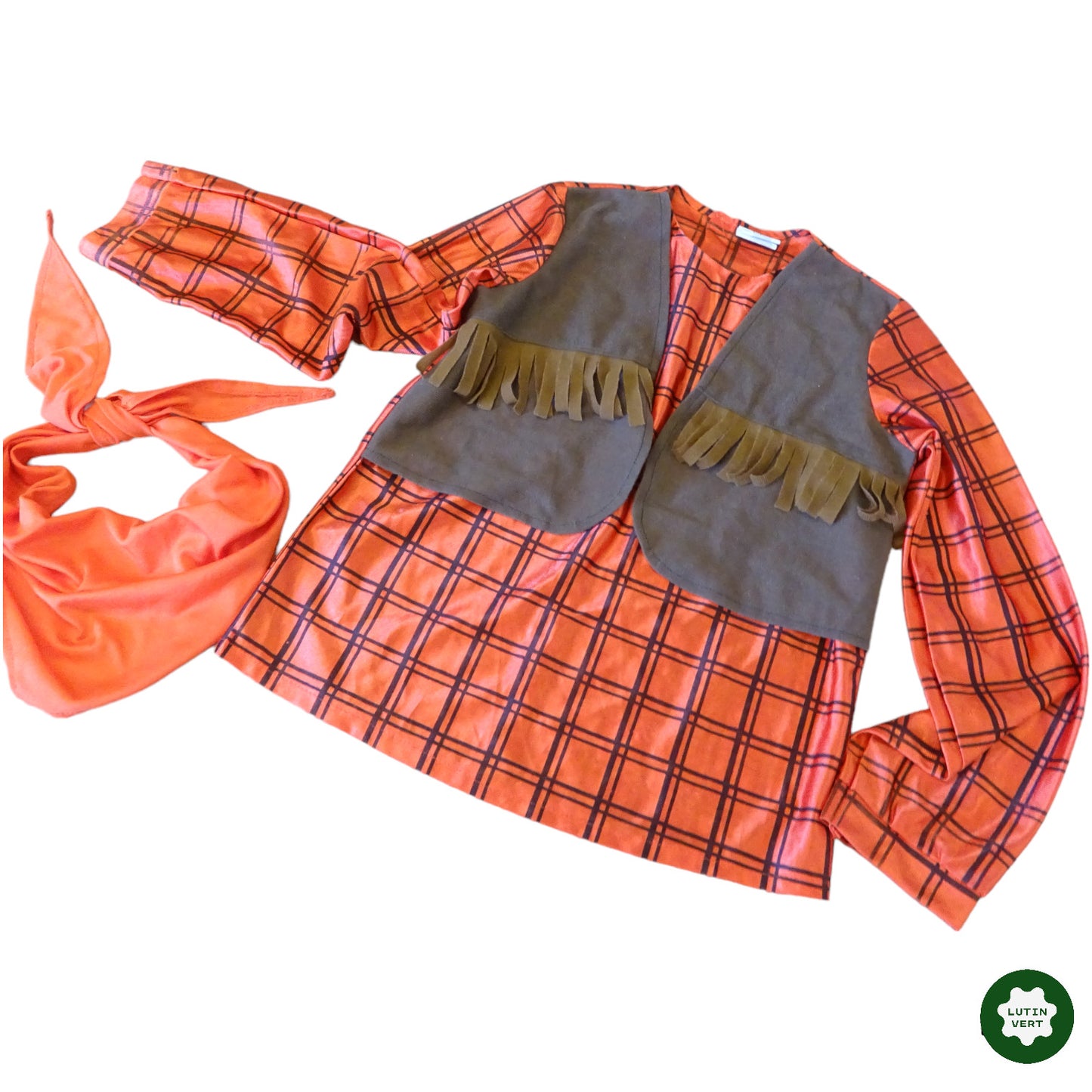 Chemise-gilet de Cowboy et bandana d'occasion - Dès 3 ans | Lutin Vert