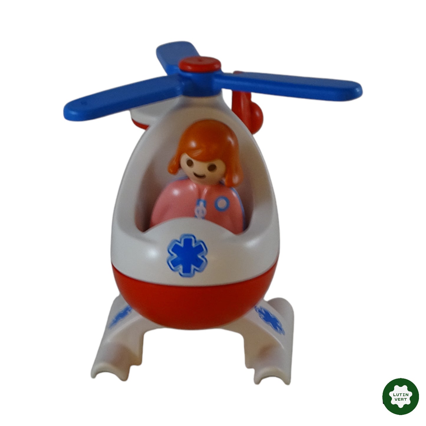 Hélico et petite fille rose d'occasion PLAYMOBIL 123 - Dès 18 mois | Ref 9763