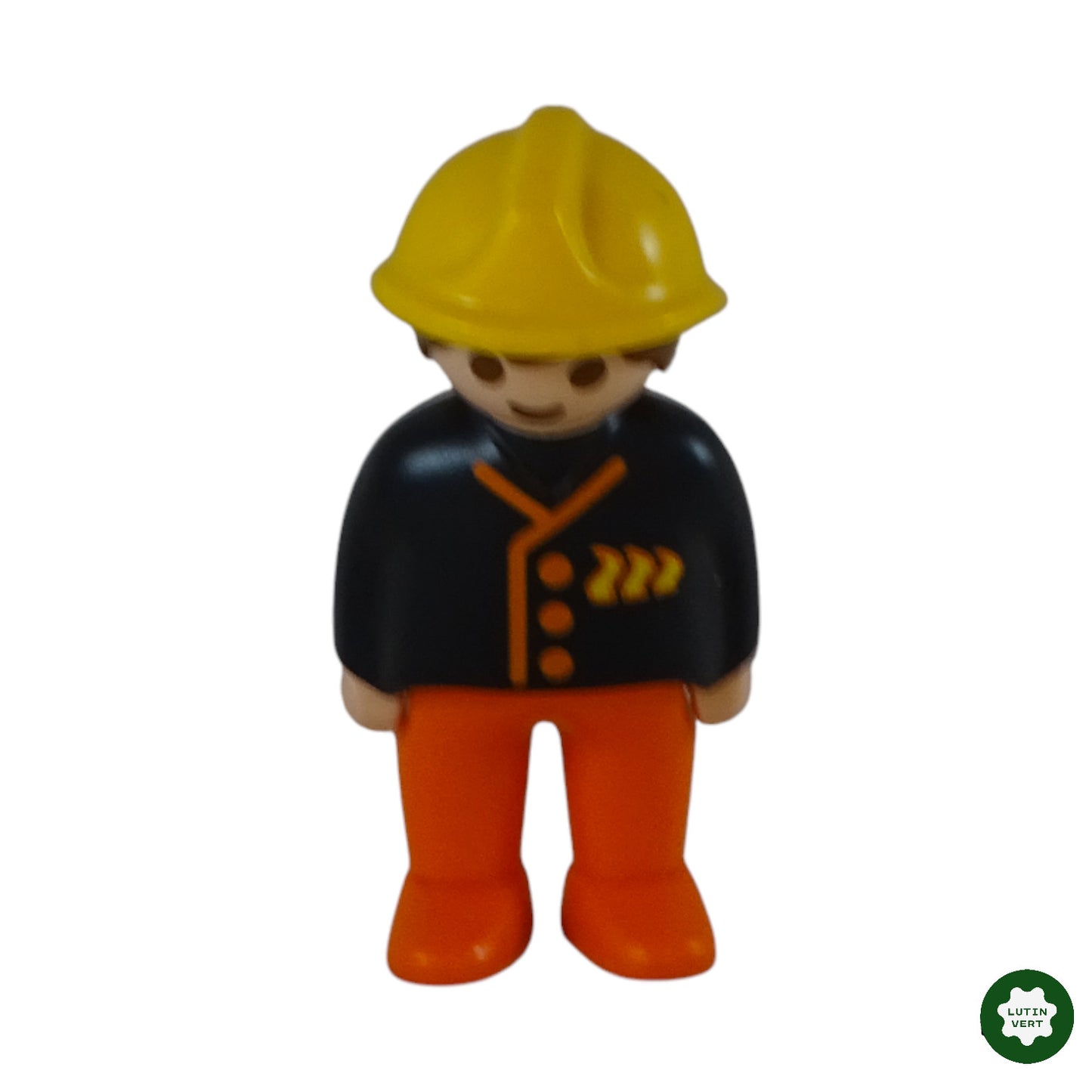 Pompier casque jaune d'occasion PLAYMOBIL 123 - Dès 18 mois | Ref 9756