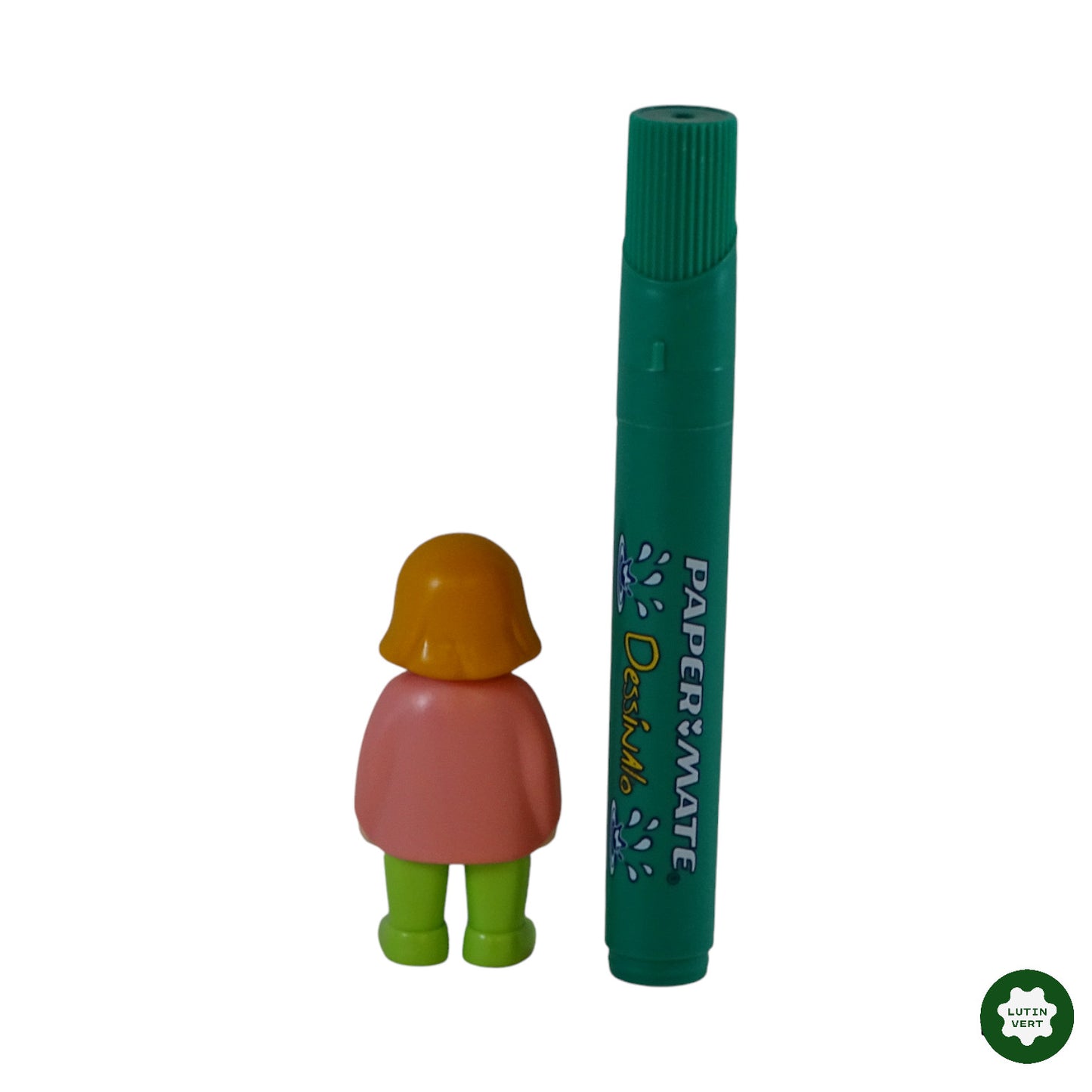 Personnage fille rousse haut rose d'occasion PLAYMOBIL 123 - Dès 18 mois | Ref 9752