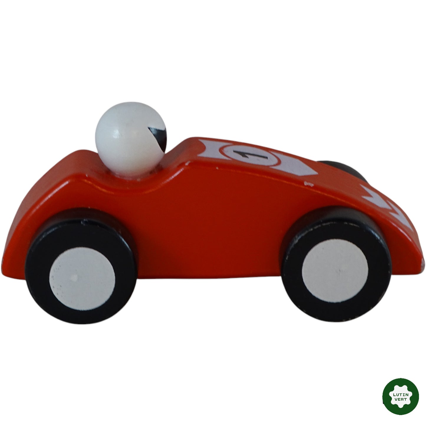 Voiture rouge à torsion en bois d'occasion HAPE - Dès 1 an | Ref 9792